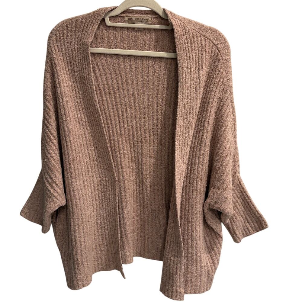 Barefoot Dreams CozyChic Size S / M Small / Medium Dusty Pink Open Cardigan